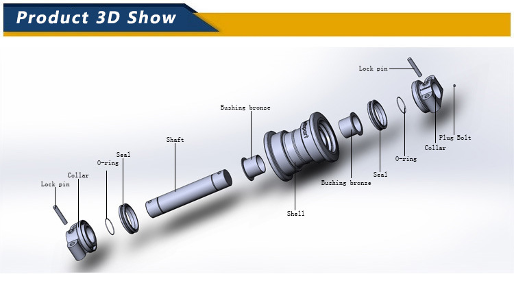 Ex200-1/Uh07-5 Bottom Roller Excavator Track Roller Assembly